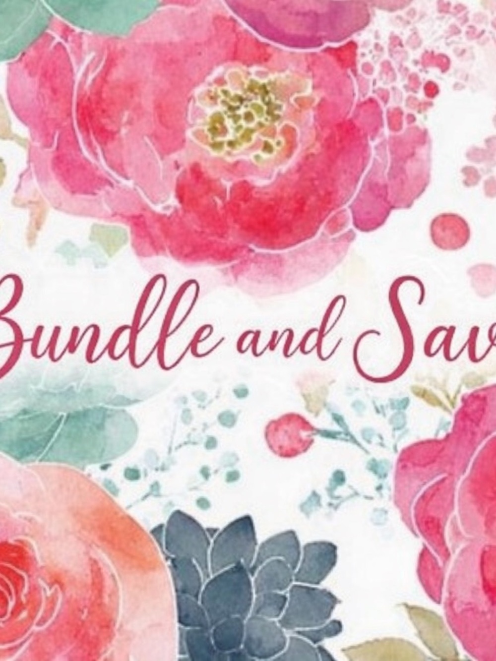 Floral Watercolor Graphic Print - Pink & Coral Blooms